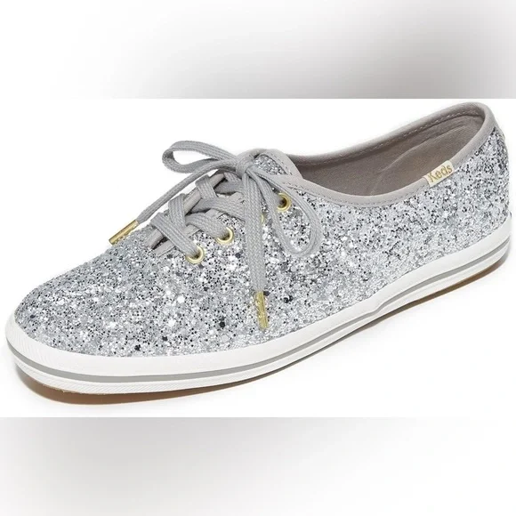 Kate Spade ♠️ Keds New York Women s Glitter Fashion Sneaker - Picture 2 of 11